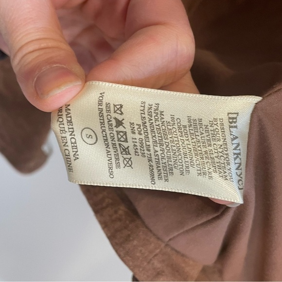 BLANK NYC Denim Suede Moto Jacket - Picture 4 of 5